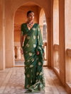 Moghra Silk Muslin Tissue Self Jequard And Zari Weaving Work Saree Wholesale Online